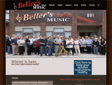 Tablet Screenshot of bellersmusic.com